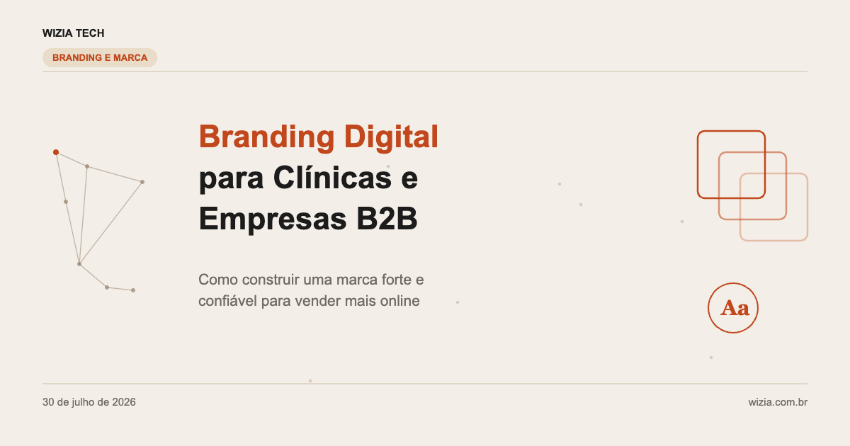 Branding Digital para Clínicas e Empresas B2B - Capa Editorial
